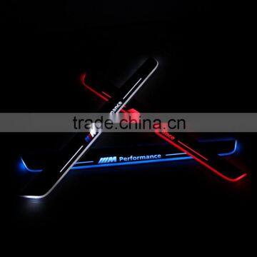 New car styling LED Flash moving scuff sill plate light for Z4 E85 auto step courtesy welcome light