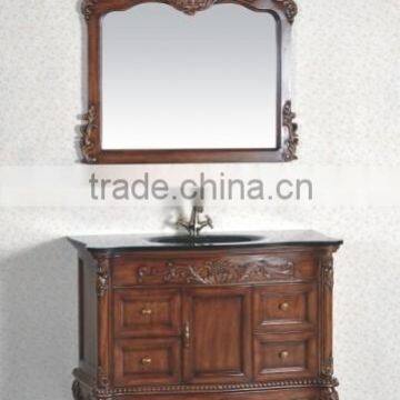 European style antique bathroom cabinet oak board