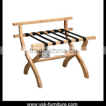 LG-002 Solid American White Oak Wood Luggage Rack