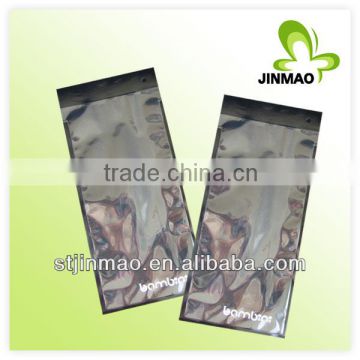 Adhesive tape packaging opp bag with header