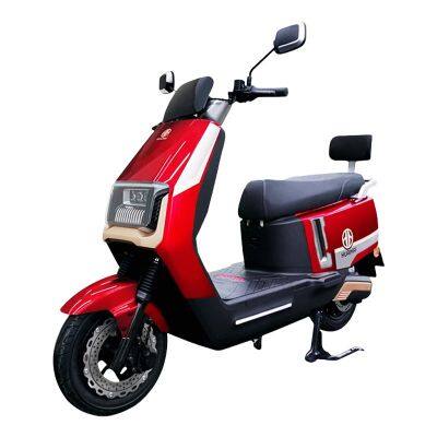 Hot Selling Lithium Battery and Lead Acid Battery Electric Motorcycle E-Scooter with Red Color and 100km Driving Range