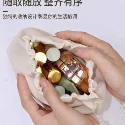 ПУ кожаная косметичка, ПУ косметический мешочек