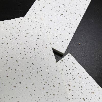 12mm 15mm Drop Ceiling Moisture proof RH90 Office Ceiling Acoustic Panels Roof Ceiling Tiles Mineral Fiber Board