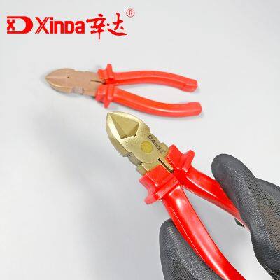 Инструменты Xinda без искрения. Диагональные клещи из медной сплав. Производитель взрывобезопасных инструментов