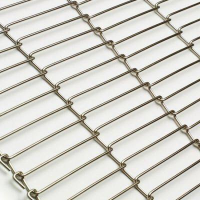 Stainless Steel Ladder Conveyor Belt Chain Link Edge/S Edge Heat Resistant Woven Mesh for Bending/Welding/Cutting