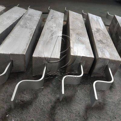 21.5kg High-temperature-resistant Aluminum Sacrificial Anode, Single Iron Leg Welded Aluminum Alloy Sacrificial Anode for Liquid Tanks photo-3