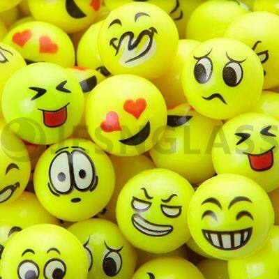 Factory Wholesale Various Design High Bouncy Ball Emoji Bouncy Toy Rubber Balls photo-3