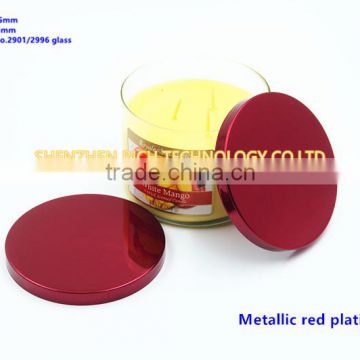 104.5mm metallic red plating candle lid