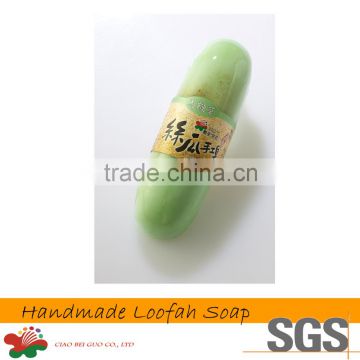 Taiwan Brand of Bath Soap Verbena Hand Made Loofah Soap