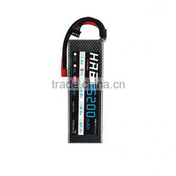 RC lipo battery 3S 5200mah 11.1V with hard case batteries