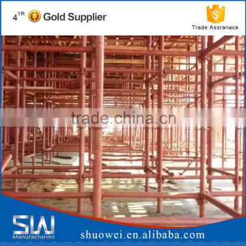 Factory price versatility galvanized ringlock system scaffolding for sale