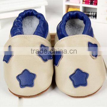 2015 Baby cartoon soft toddler shoes genuine leather upper and sole prewalker shoes