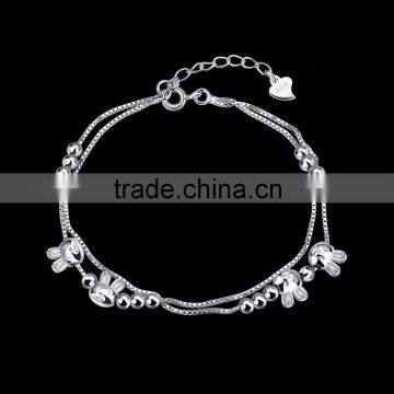 HOT SALE EBAY Sterling silver bracelets/ anklets fashion pure silver jewelry