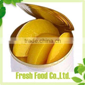 Bulk supply china canned yellow peach halves