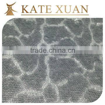 Promotional various chemical lace sequin embroidery fabric