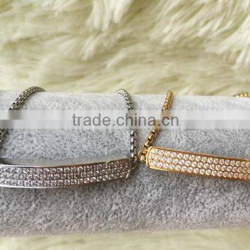 Latest Fashion Ladies Bracelet Beautiful Monica High End AAA Zircone Stone Setting Bracelet Manufacture photo-3