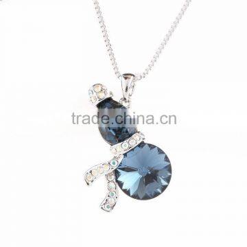 Fashion Jewelry Beautiful Gourd Shaped Big Zircon Necklace