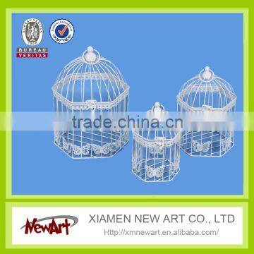 White color bird cage metal sets
