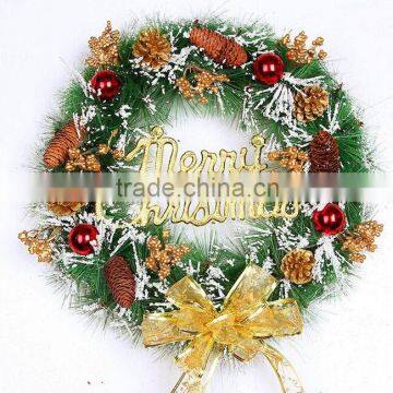 Top selling wholesale Christmas wreath artifitial Christmas decorative wreath