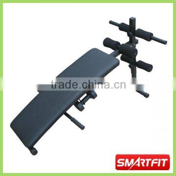 standard home using curved sit up bench with dumbbells weight bench board body training machine equipment