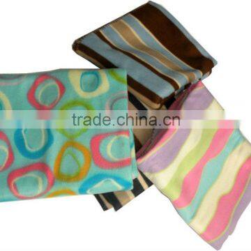 printed coral fleece blanket