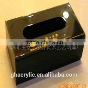 GH-RZ568 High rigidity Hot selling acrylic tissue box cover ,customized acrylic tissue box cover