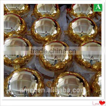 OEM gold plastic formed xmas decorative balls