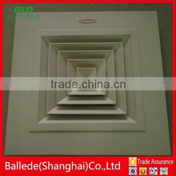 Powder Coated / Anodized Square Air Diffuser With Damper HVAC System photo-3
