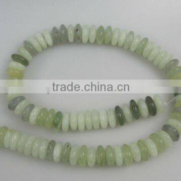 loose gemstone New Jade centre drill rondelles semi precious stone string