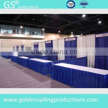 Portable pipe and drape kits for outdoor events and wedding decoration