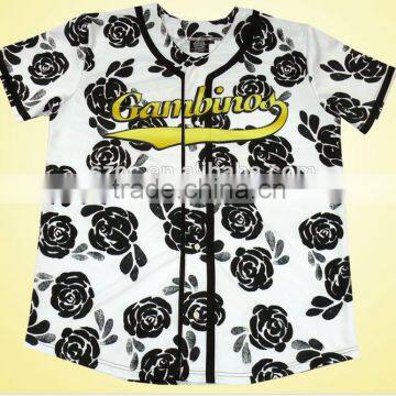 oem custom mens button down baseball shirts