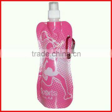 16 OZ or 480ml plastic collapsible Portable folding water bottle