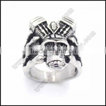 Factory direct wholesale stainless steel biker skull rings                        
                                                                                Supplier's Choice