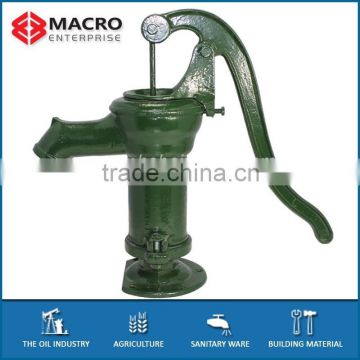 Green Painted Cast Iron Mini Type Water Hand Pump