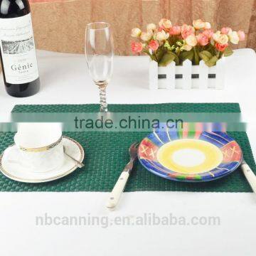 vinyl placemats wholesale/cheap placemats/woven pvc placemats for restaurants