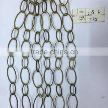 Popular decorative brass handmake chain,large circle link chain.Clothing chain, waist chain, bag chain, key chain