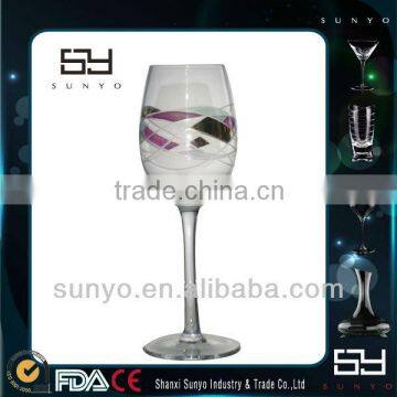 Handcrafted Crystal Rose in Glass Wine glass/Wholesale Glassware