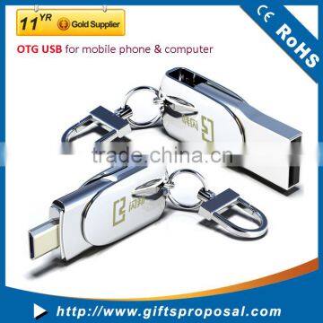 Newest OTG Mobile USB DISK Swivel With High Quality Customize 8G,16G,32G,64G Storage photo-4