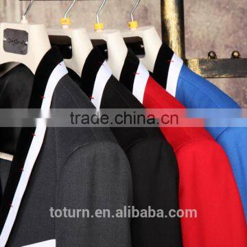 2016 Hot Sale Classic European Style Wholesale Custom Logo Formal Slim Fit Rayon RED Royal Blue Wedding Man Suits Quality Choice photo-6