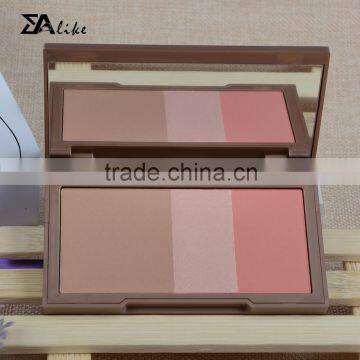 Wholesale make up pressed powder cheek eyeshadow blush makeup palette