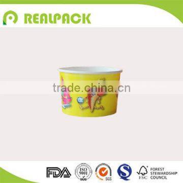 Lovely custom design ice cream paper cup for children