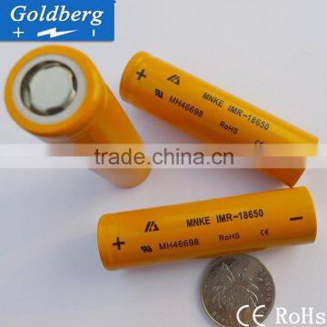 Hot Selling 30A Discharge MNKE IMR 18650 1600mah Battery 3.7V High Drain Battery Flat Cell Lithium Ion Battery photo-2