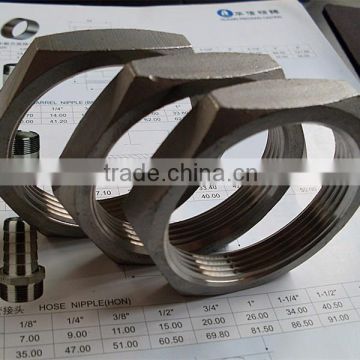 stainless steel pipe fitting nut