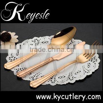 Sterling Silver Cutlery,rose Gold Cutlery,stainless Steel Luxury Gold Cutlery Set photo-6