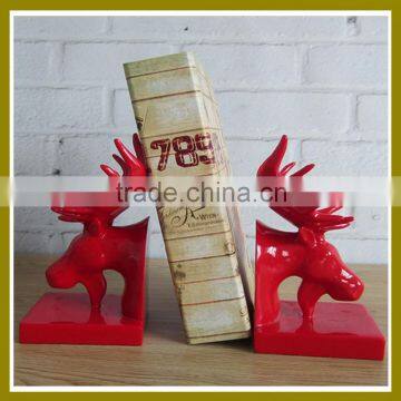 2016BHM-K789 wholesale Hot sale resin craft and art red deer head for home deocrations