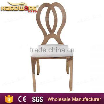 own design luxury elegant banquet stainless steel chair stacking