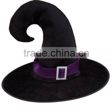 Black plush witch hat