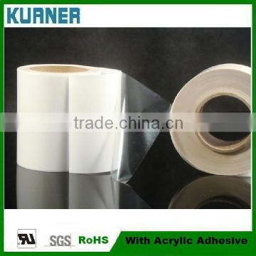 100um Self Adhesive Transparent PVC Label material