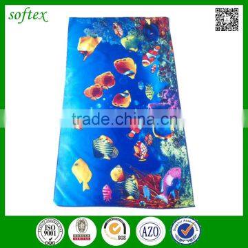 china manufacturer microfiber sea world custom printed beach towels