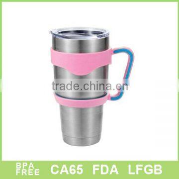 2016 new promotional PP handle of 30 oz stianless steel double wall tumbler